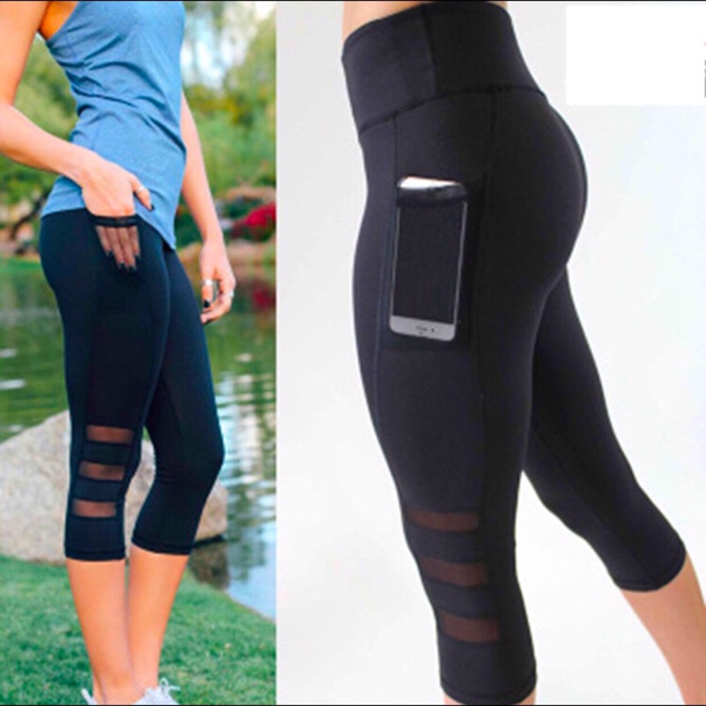 Workout Mesh Legging with pockets Yoga